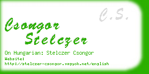 csongor stelczer business card